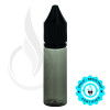 V3 - 16.5ML PET Plastic TRANSPARENT BLACK CHUBBY GORILLA BOTTLE W/ CRC/TE SOLID BLACK CAP(1000/case) alternate view