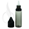 V3 - 16.5ML PET Plastic TRANSPARENT BLACK CHUBBY GORILLA BOTTLE W/ CRC/TE SOLID BLACK CAP(1000/case) alternate view