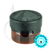 1oz PET Plastic Aviator Series by Chubby Gorilla TE/CRC Amber w/Solid Black Cap(500/case) alternate view