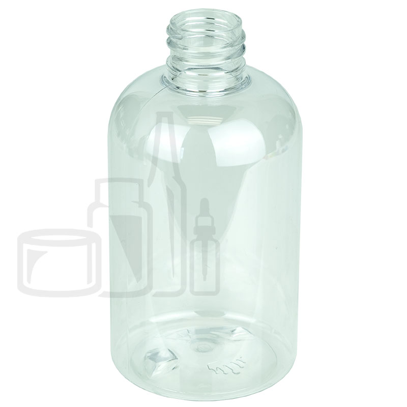 4oz Clear PET Plastic Squat Bottle with 20-410 Neck Finish (495/case)