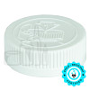 45-400 White PP Plastic Child Resistant Lined Closure - HS035 .020 Universal HIS Foam SFYP Liner (1100/case)