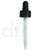 Black Plastic 20-400 Dropper Assembly with Graduated 76mm Plastic Pipette(2000/case)