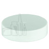 38-400 White Smooth Skirt PP Plastic Continuous Thread Lined Closure - PS113 Liner (3400/case)