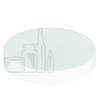 White Smooth CT Cap 70/400 w/ PS113 PS Liner - 1000/case
