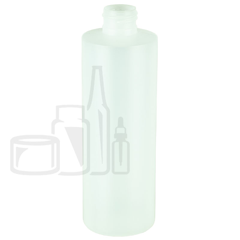 8oz HDPE Plastic Natural Cylinder Bottle 24-410 Neck Size(468/case)
