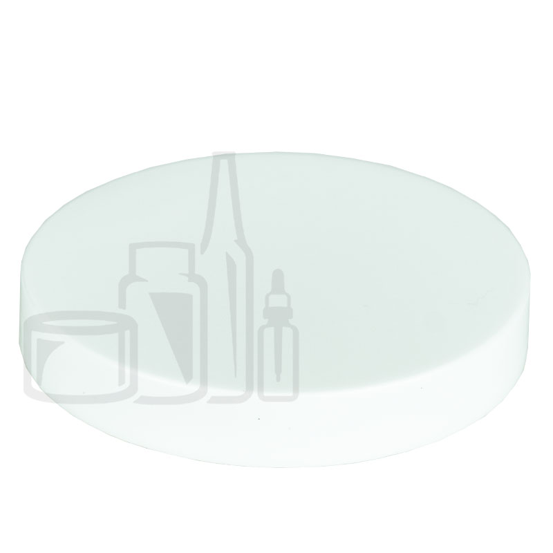 70-400 White Smooth Skirt PP Plastic Continuous Thread Lined Closure - Foam Liner (1134/case)