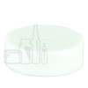 33-400 White Smooth Skirt PP Plastic Continuous Thread Lined Closure - HS035F Liner (3700/case)