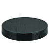 89-400 Black Smooth Skirt PP Plastic Continuous Thread Lined Closure - PS113 Non Printed Liner (560/case)