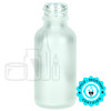 1oz Frosted Glass Boston Round Bottle with 20-400 Neck Finish (324/case)