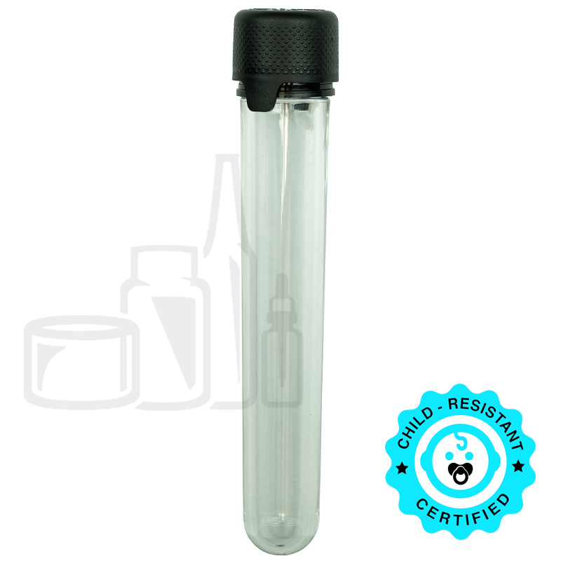 Chubby Gorilla Aviator Tubes - 120mm - Clear with Black CRC/TE Cap(500/cs)