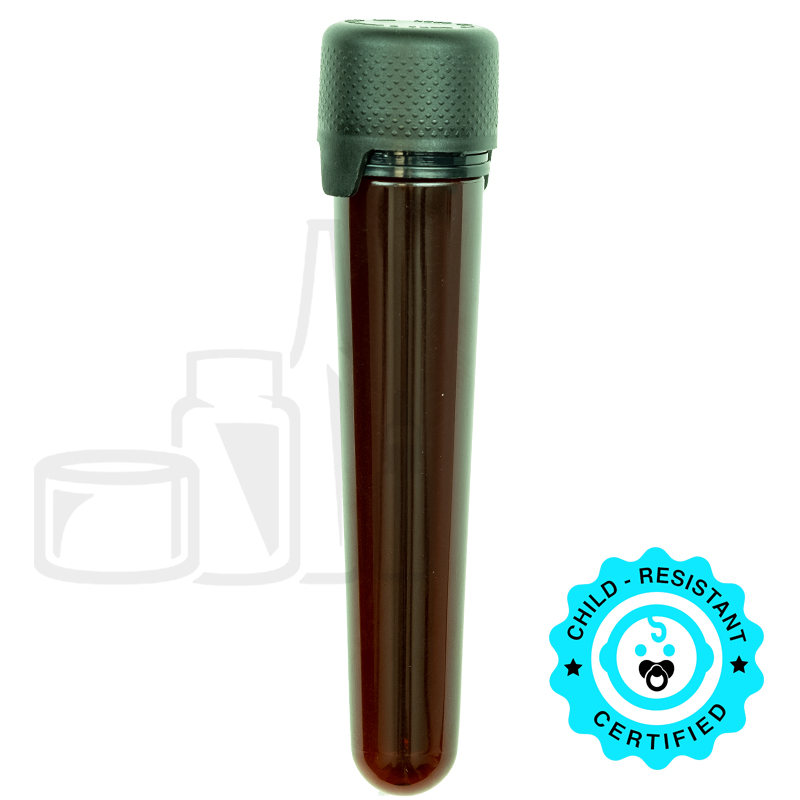 Chubby Gorilla Aviator Tubes - 100mm -Amber with Black CRC/TE Cap
