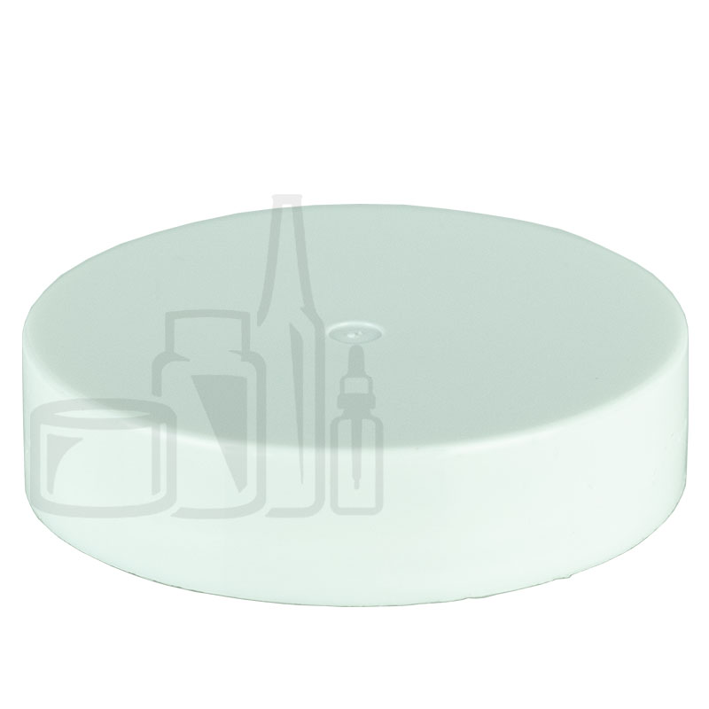 58-400 White Smooth Skirt PP Plastic Continuous Thread Lined Closure - PS Liner (1400/case)