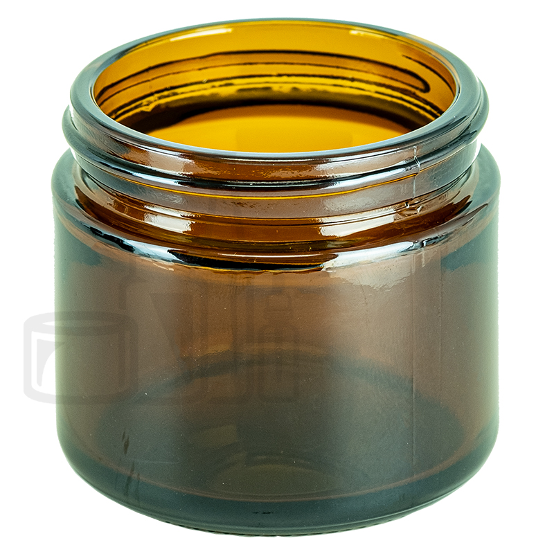 2oz Amber Glass SS Jar 53-400 Neck Finish(120/case)
