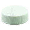 33-400 White Ribbed Skirt PP Plastic Continuous Thread Lined Closure - MRPLN04 Heat liner (4000/case)