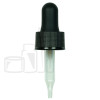 Black Plastic 18-410 Dropper Assembly with 48mm Glass Pipette(1400/case)