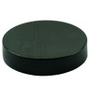 53-400 Black Smooth Skirt PP Plastic Continuous Thread Lined Closure - PS SFYP Liner (1300/case)