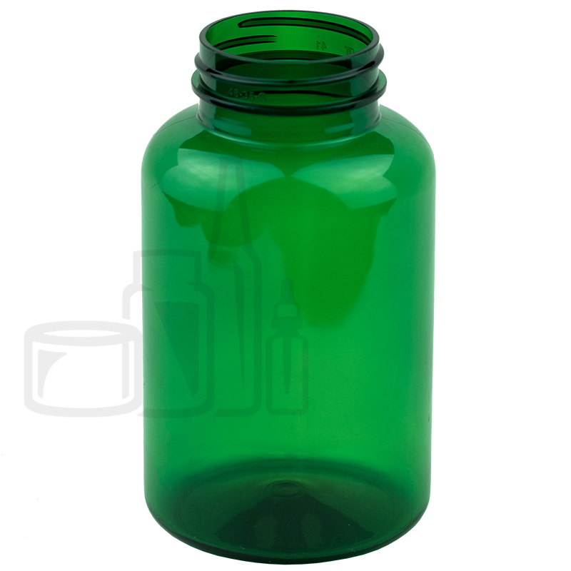300cc Green PET Plastic Packer Bottle with 45-400 Neck Finish(270/cs)