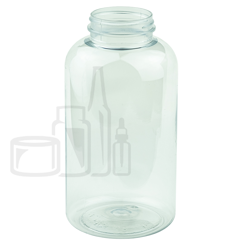 950cc Clear PET Plastic Packer Bottle with 53-400 Neck Finish (72/case)