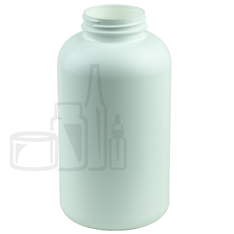 950cc White HDPE Plastic Packer Bottle with 53-400 Neck Finish (72/cs)