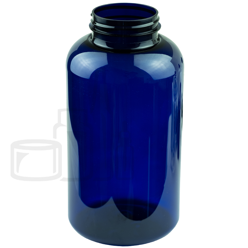 950cc Blue PET Plastic Packer Bottle with 53-400 Neck Finish