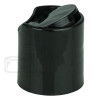 Black PP Plastic 20-410 Smooth Skirt Unlined Disc Top Lid(5556/case)