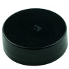 28-400 Black Smooth Skirt PP Plastic Continuous Thread Lined Closure - MRPLN04.020 Universal Heat Liner (5000/case)