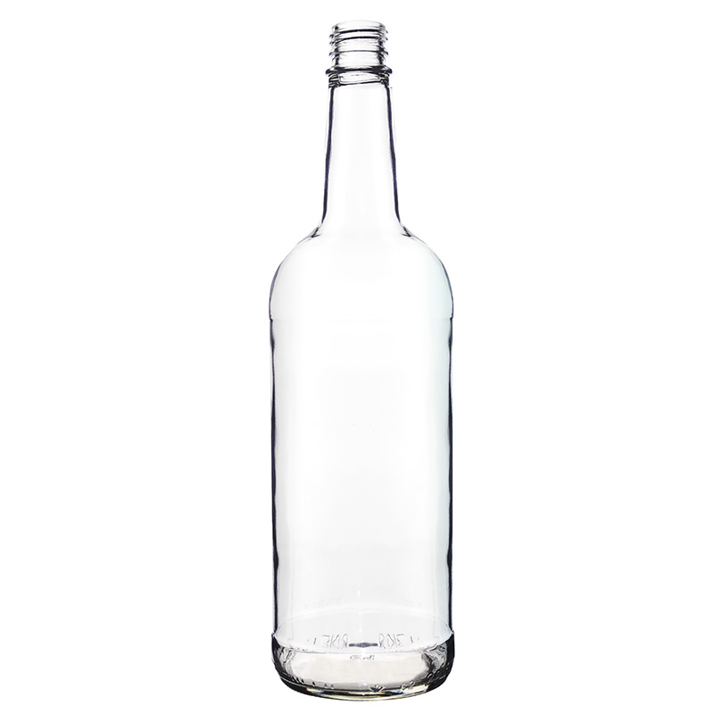 1 Liter Clear Tamper Evident Glass Liquor Bottle (12/cs)