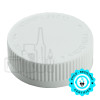 28-400 White PP Plastic Child Resistant Lined Closure - HS-035.020 Foil R SFYP Liner (2500/case)