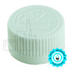 24-400 White PP Plastic Child Resistant Lined Closure - P21 HS035.025 Foil Red SFYP Liner (3200/case)
