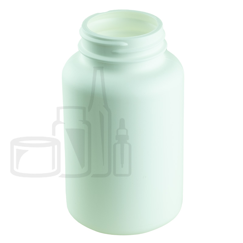 250cc White HDPE Plastic Packer Bottle with 45-400 Neck Finish  (300/case)