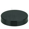 45-400 Black Smooth Skirt PP Plastic Continuous Thread Lined Closure - HS035 Red SFYP Liner (2100/case)