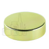 53-400 Shiny Gold Metal Overshell Continuous Thread Lined Closure - Foam Liner (1428/case)