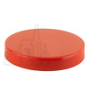 89-400 Red Smooth Skirt PP Plastic Continuous Thread Lined Closure - HS035/20 SFYP Foam Liner (640/case)