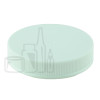 53-400 White Ribbed Skirt PP Plastic Continuous Thread Lined Closure - HS035 Liner (1450/case)