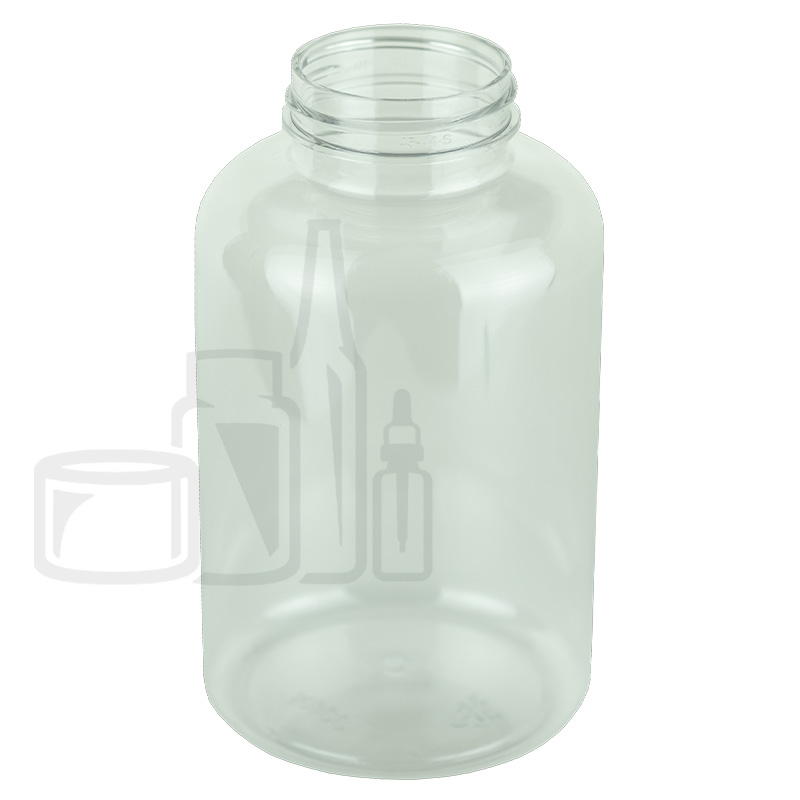 500cc Clear PET Plastic Packer Bottle with 45-400 Neck Finish (170/case)