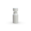 60ML Mini Aviator CR Shot Bottle with Friction Fit Closure & Tamper break-off band (Opaque White Bottle with Opaque White Closure) - 500/case alternate view