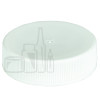 38-400 White Ribbed Skirt PP Plastic Continuous Thread lined Closure - PS-22 Liner (2900/case)