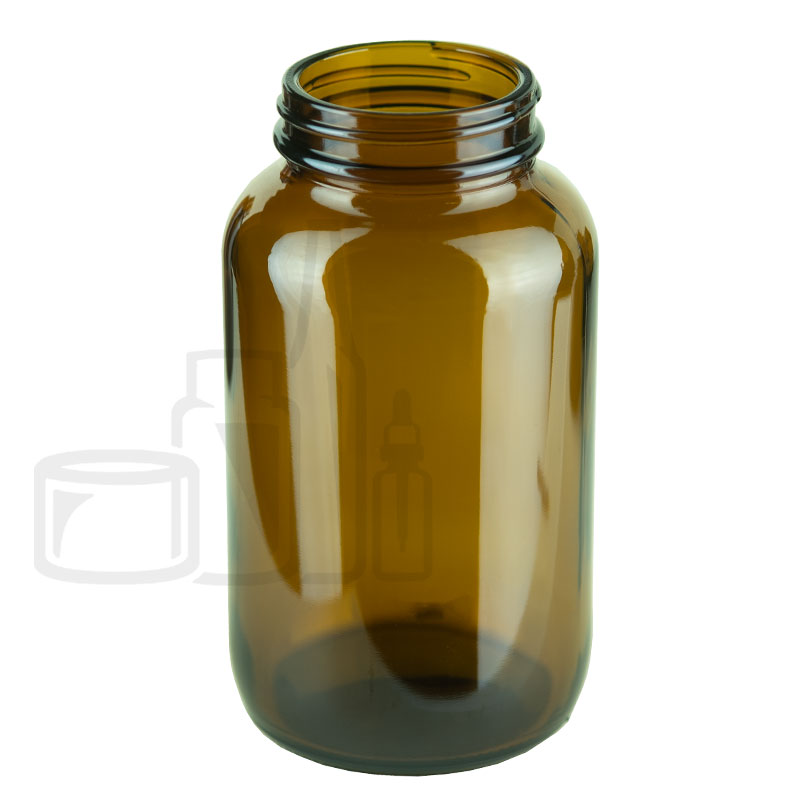 150cc Amber Glass Packer Bottle with 45-400 Neck Finish (108/case)