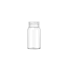 60ML Mini Spiral Shot Bottle w/ Friction Fit Closure & Tamper Break-Off Band (Clear Natural Bottle w/ Clear Natural Closure) - 500/case alternate view