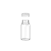 60ML Mini Spiral Shot Bottle w/ Friction Fit Closure & Tamper Break-Off Band (Clear Natural Bottle w/ Clear Natural Closure) - 500/case alternate view